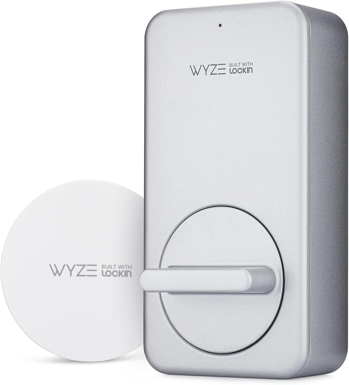 Wyze Lock WiFi & Bluetooth Enabled Smart Door Lock, Wireless & Keyless Entry, works with Amazon Alexa & Google Assistant, Fits on Most Deadbolts, Includes Wyze Gateway – A Certified for Humans Device