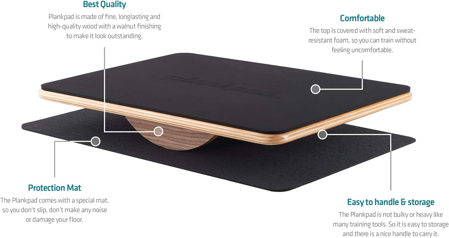 Plankpad PRO – Plank Board Core Trainer & Full Body Fitness while Playing Games & Workouts on iOS/Android App – Balance Board, Exercise Equipment - Image 5