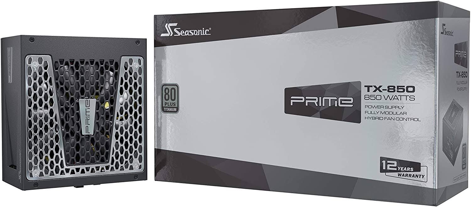 Seasonic Prime TX-850, 850W 80+ Titanium, Full Modular, Fan Control