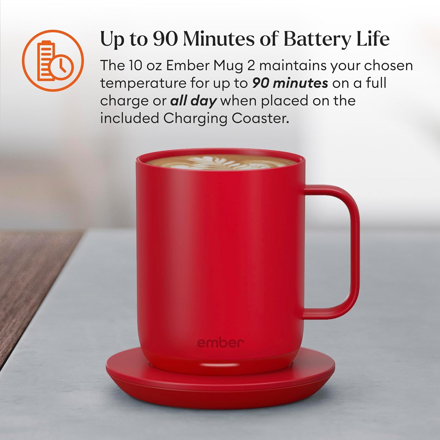 Ember Temperature Control Smart Mug 2, 14 Oz, App-Controlled Heated Coffee Mug with 80 Min Battery Life and Improved Design, White - Image 74