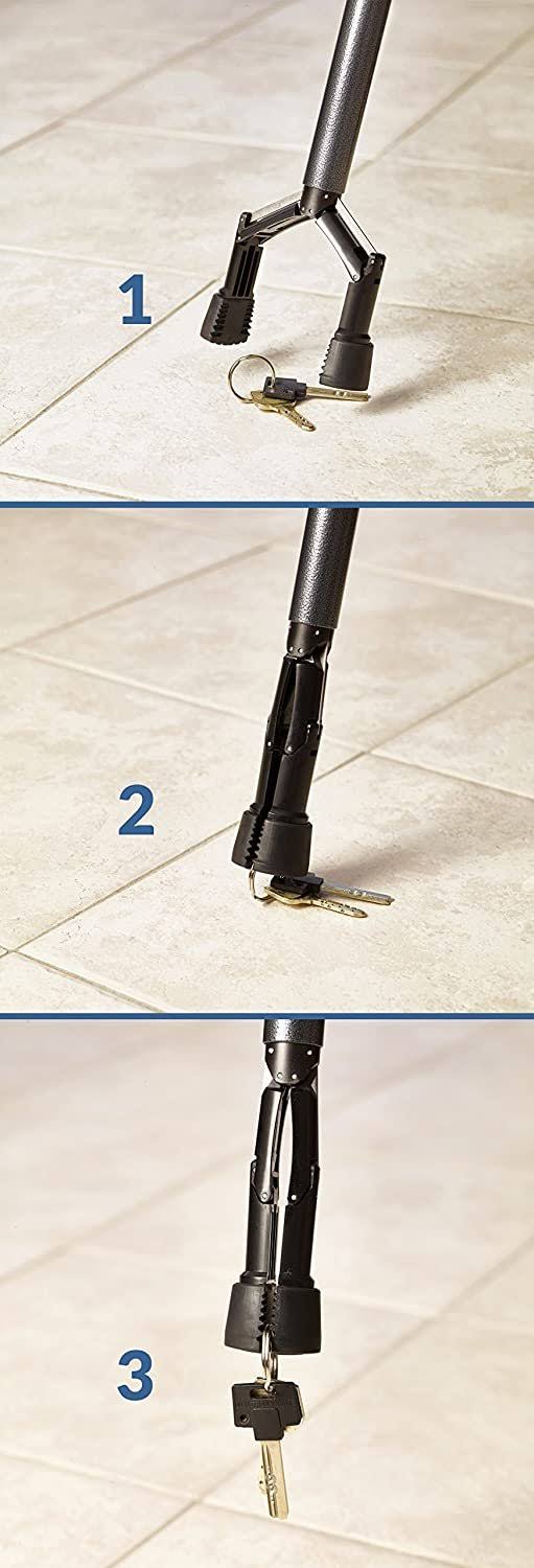 Handy Cane All-in-One Walking Aid with Built-in Reacher Grabber-Medium - Image 3