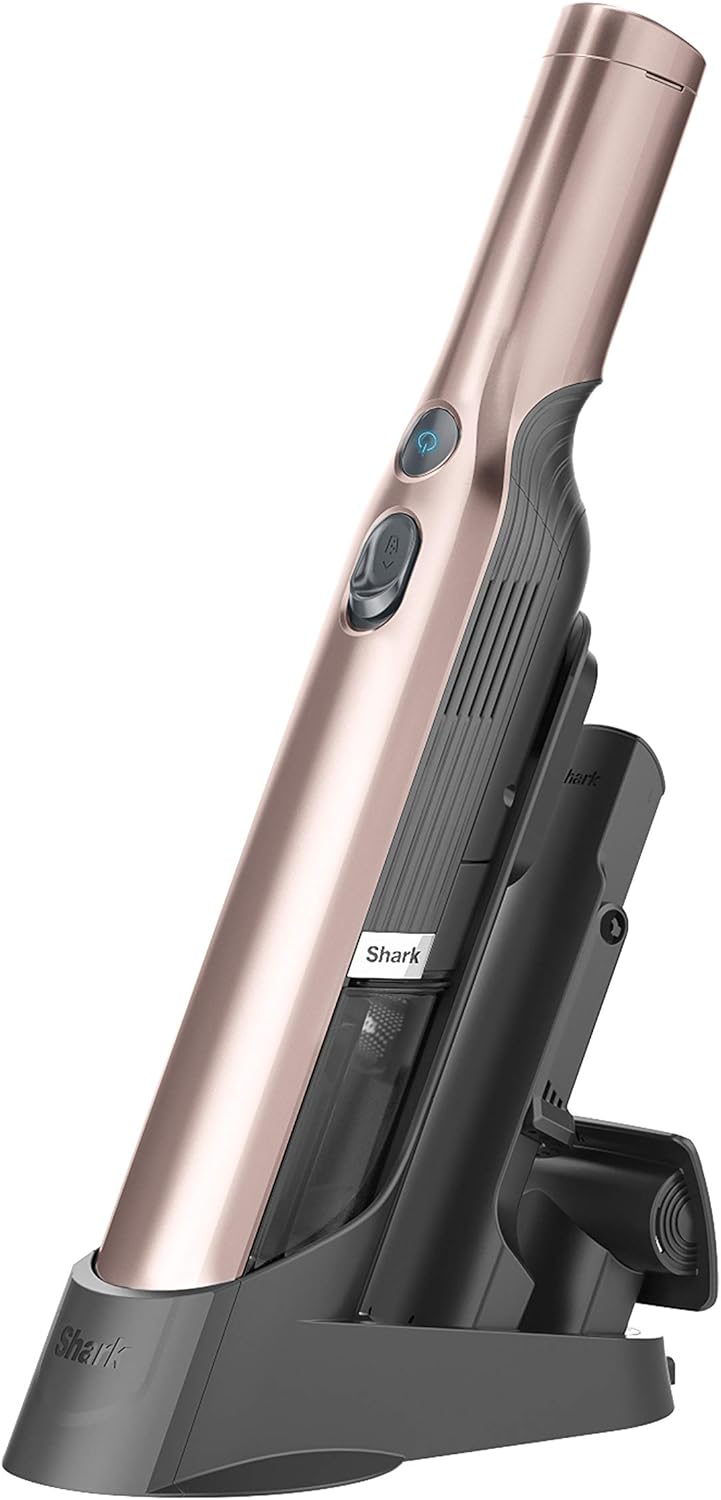 Shark WV201 WANDVAC Handheld Vacuum, Lightweight at 1.4 Pounds with Powerful Suction, Charging Dock, Single Touch Empty and Detachable Dust Cup - Image 4