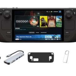 Valve Steam Deck 2TB Handheld Gaming Console OLED, 7 inch Touchscreen 1280 x 800 Display, Bundle 5-in-1 Kit