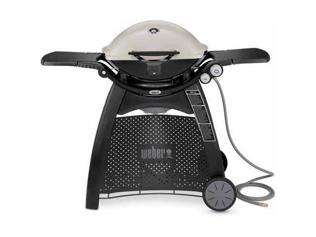 Weber Q-3200 Natural Gas Grill – Titanium/Beige