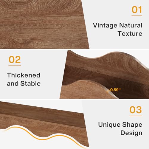 Tribesigns 63 Inches Farmhouse Console Table with Storage, Couch Table Behind Sofa, Long Entryway Sofa Station, Narrow Console Stand, Hallway Stand for Entryway Living Room, Brown - Image 18