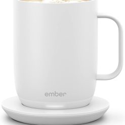 Ember Temperature Control Smart Mug 2, 14 Oz, App-Controlled Heated Coffee Mug with 80 Min Battery Life and Improved Design, White