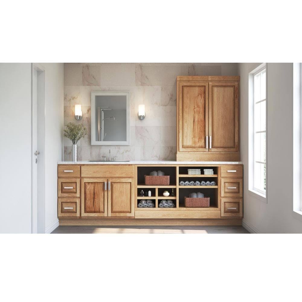 Hampton Bay 0.5x84x24 in. Refrigerator End Panel Kit in Natural Hickory KAREP-NHK - Image 3