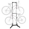 RaxGo Bike Storage Rack, 2 Bicycle Garage Stand, Adjustable, Freestanding, Adjustable Hooks Universal for Indoor Use