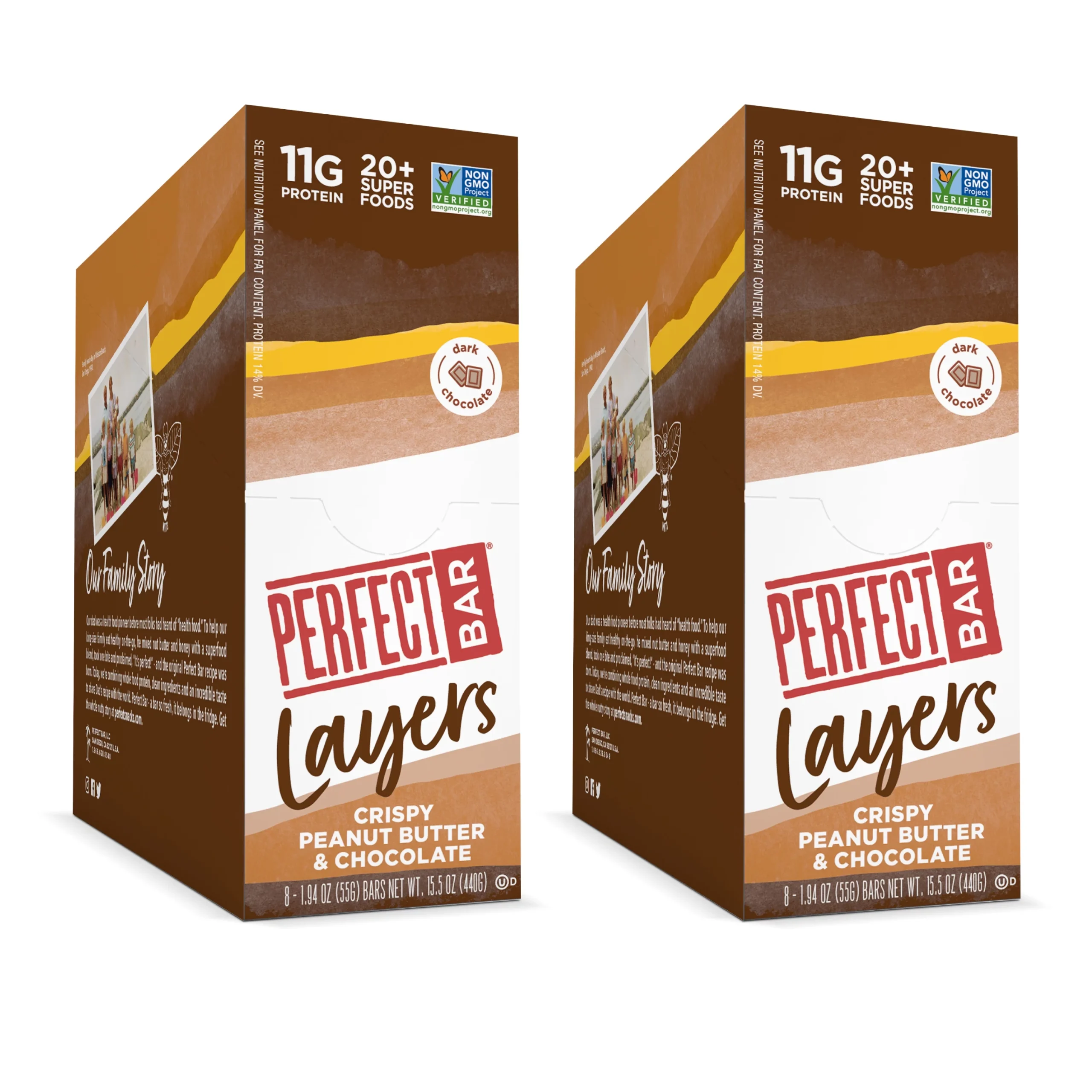 Perfect Bar Layers, Crispy Peanut Butter & Chocolate, 16 Count - Image 2