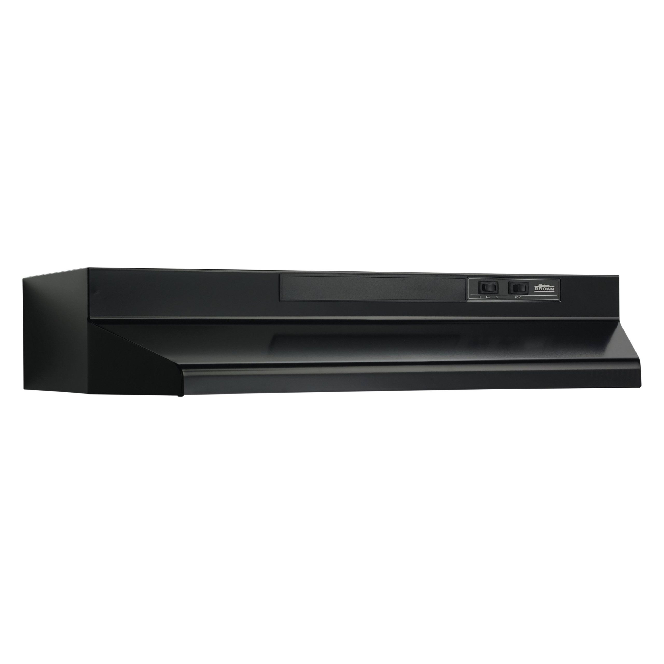Broan F404223 42 inch Black Convertible Under Cabinet Range Hood
