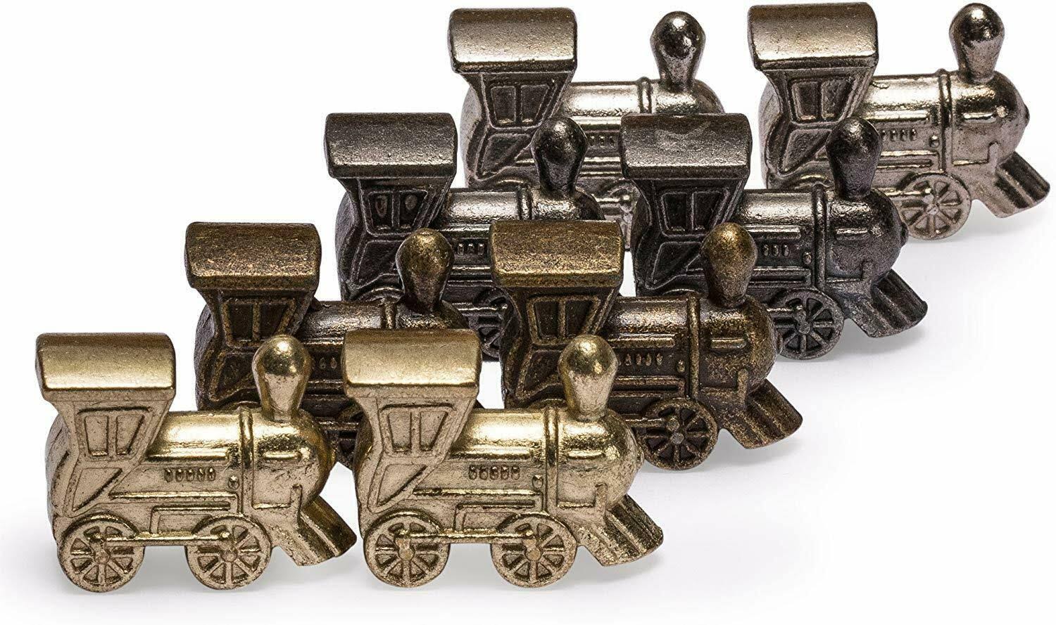 Yellow Mountain Imports – Complete Mexican Train Dominoes Set with Double 12 Dominoes Featuring Numerals, Wooden Hub, Train Mark - Image 4