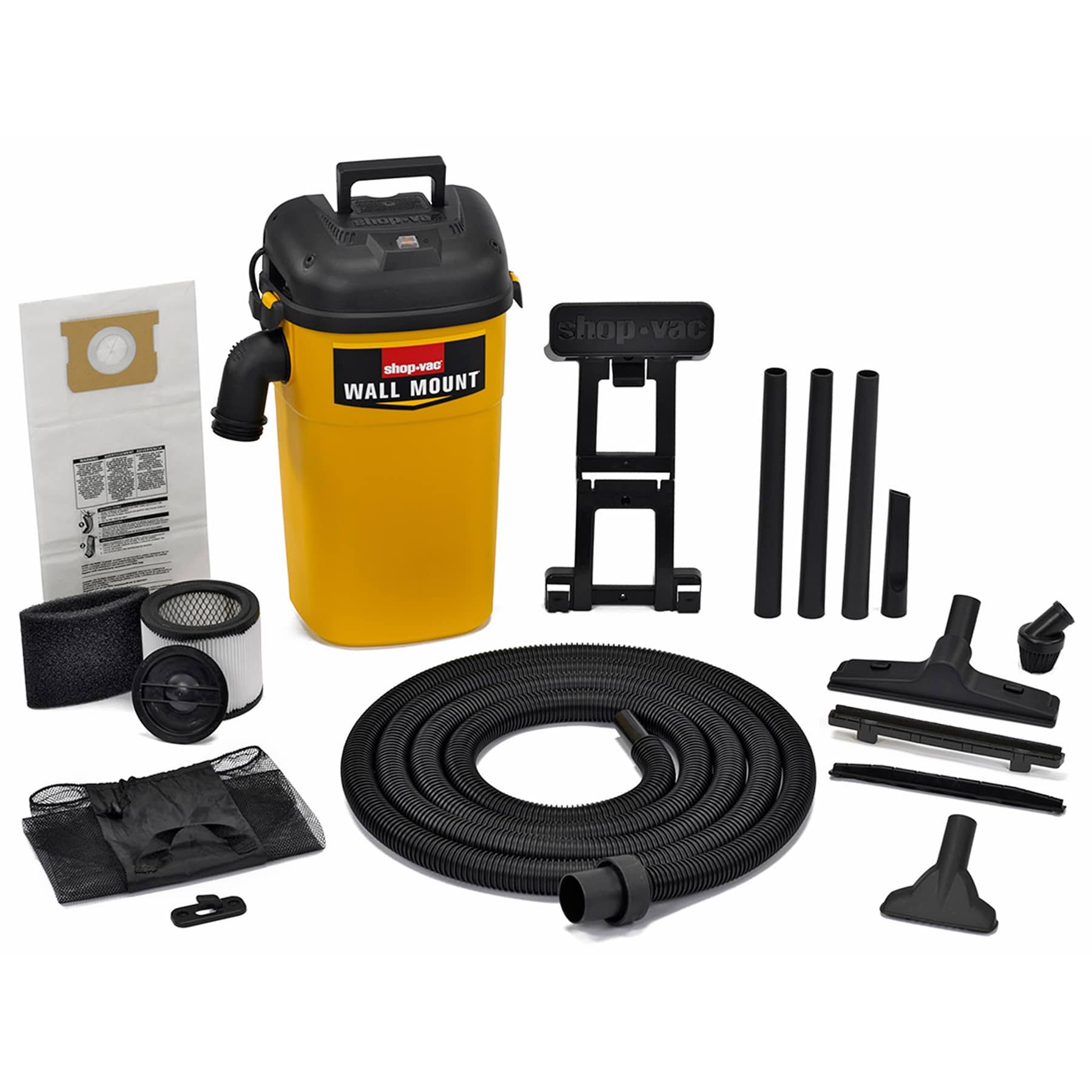 Shop VAC 5 Gallon Wall-Mount Wet/Dry Vacuum 3942300
