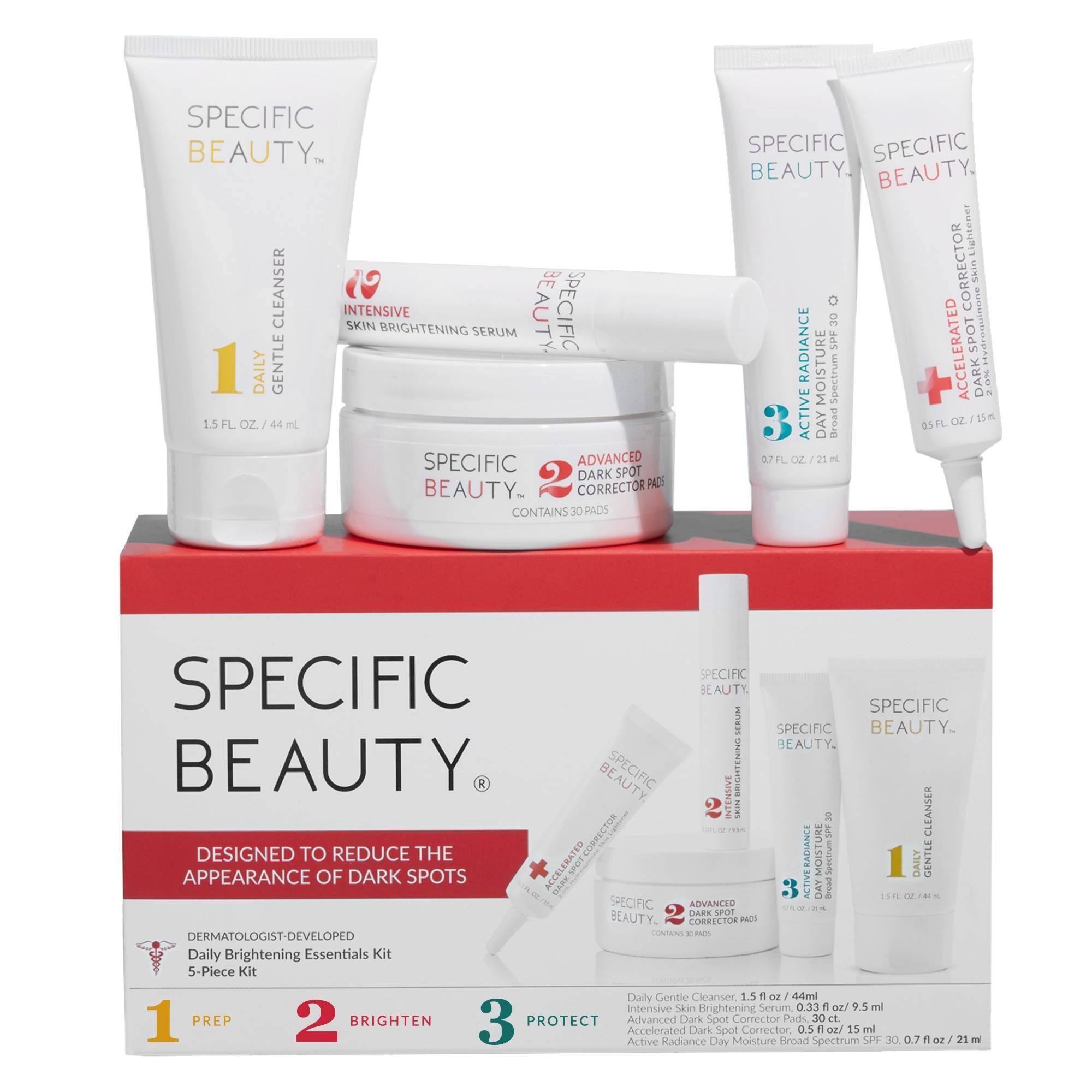 Specific Beauty Daily Brightening Skincare Essentials Kit – 5ct