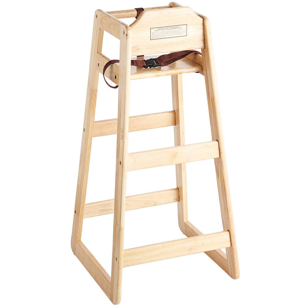 Winco CHH-601 Wooden Pub Height High Chair 41×22 - Image 3