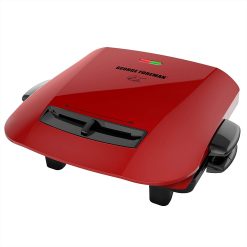 George Foreman GRP2841R 5-Serving Removable Plate Grill with Variable Temperature, Red