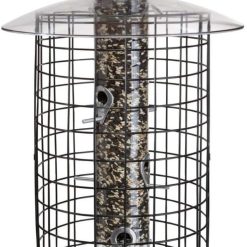 Droll Yankees 344305 Squirrel Proof, Caged Sunflower Bird Feeder, 20-Inch, Black