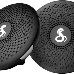 Cobra ACT120B Chat Tag Curve Wearable Walkie Talkies – Push to Talk, Rechargeable, Up to 12-Mile Two Way Radio Set (2 Pack)