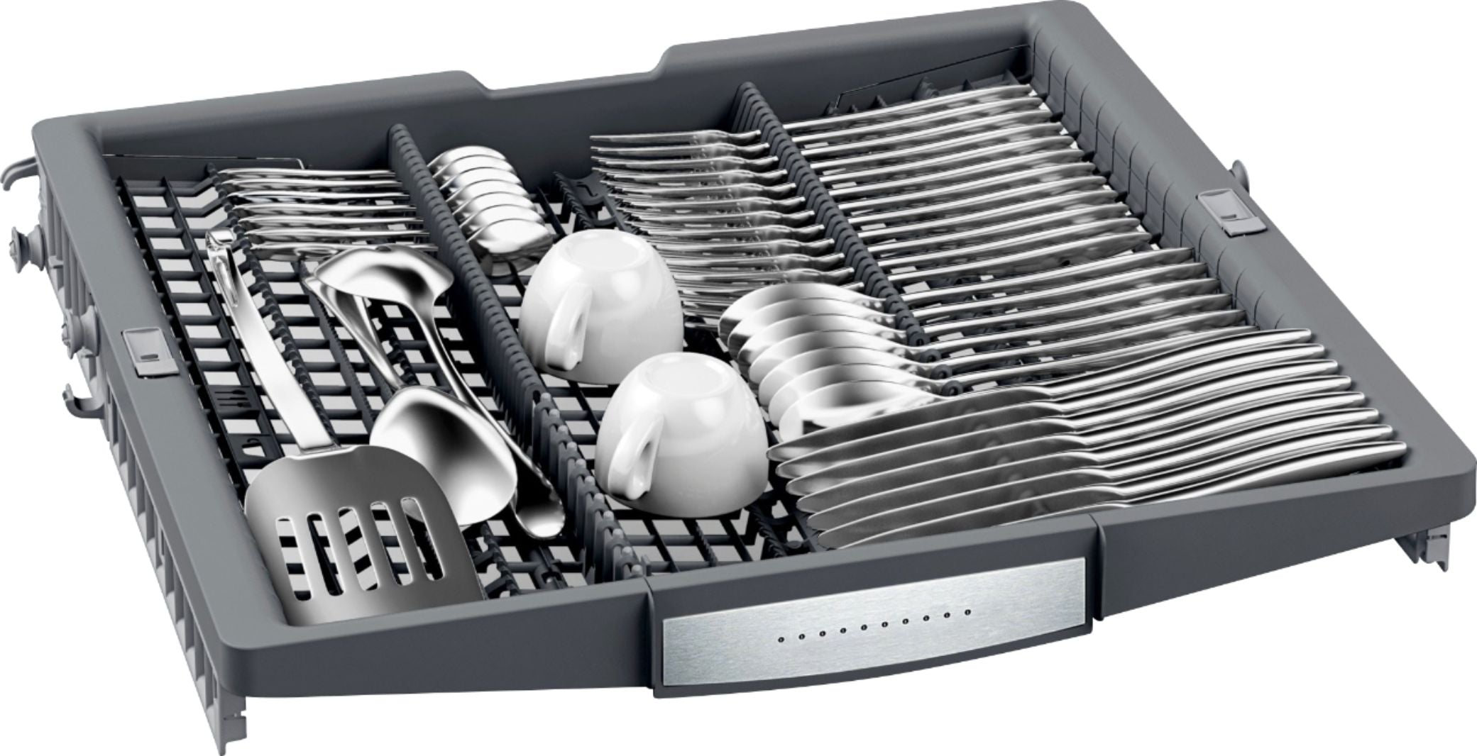 Bosch – 800 Series 24 Top Control Built-In Dishwasher with CrystalDry, Stainless Steel Tub, 3rd Rack, 42 dBa – Stainless steel - Image 7