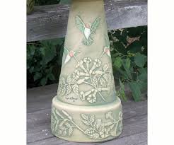 Burley Clay Hummingbird Bird Bath Set - Image 10