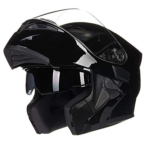 ILM Motorcycle Dual Visor Flip up Modular Full Face Helmet DOT 6 Colors Model 902 - Image 80