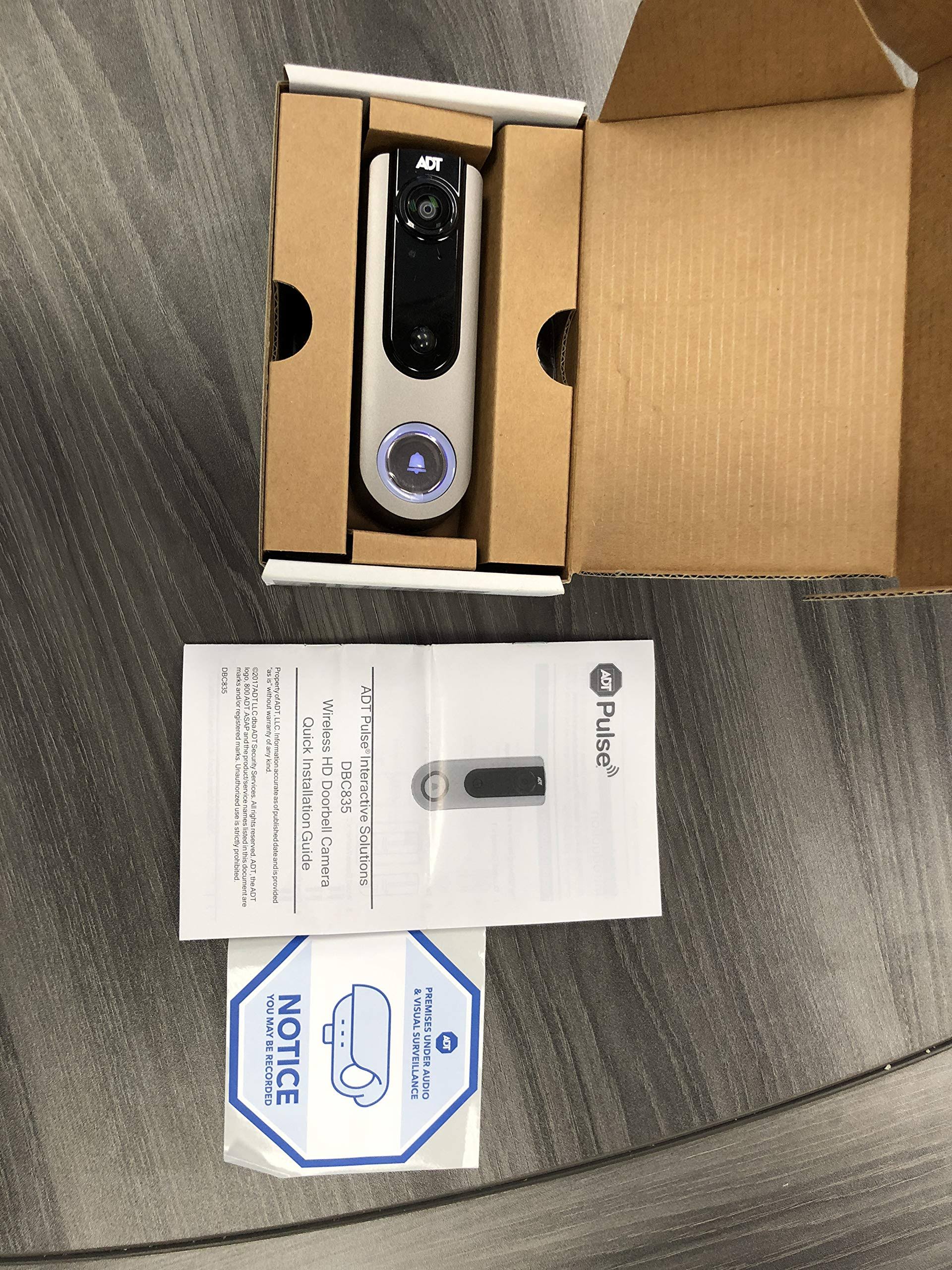 DBC835 ADT Pulse Doorbell Camera