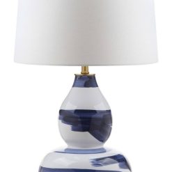 Safavieh Aileen Blue u0026 White Table Lamp