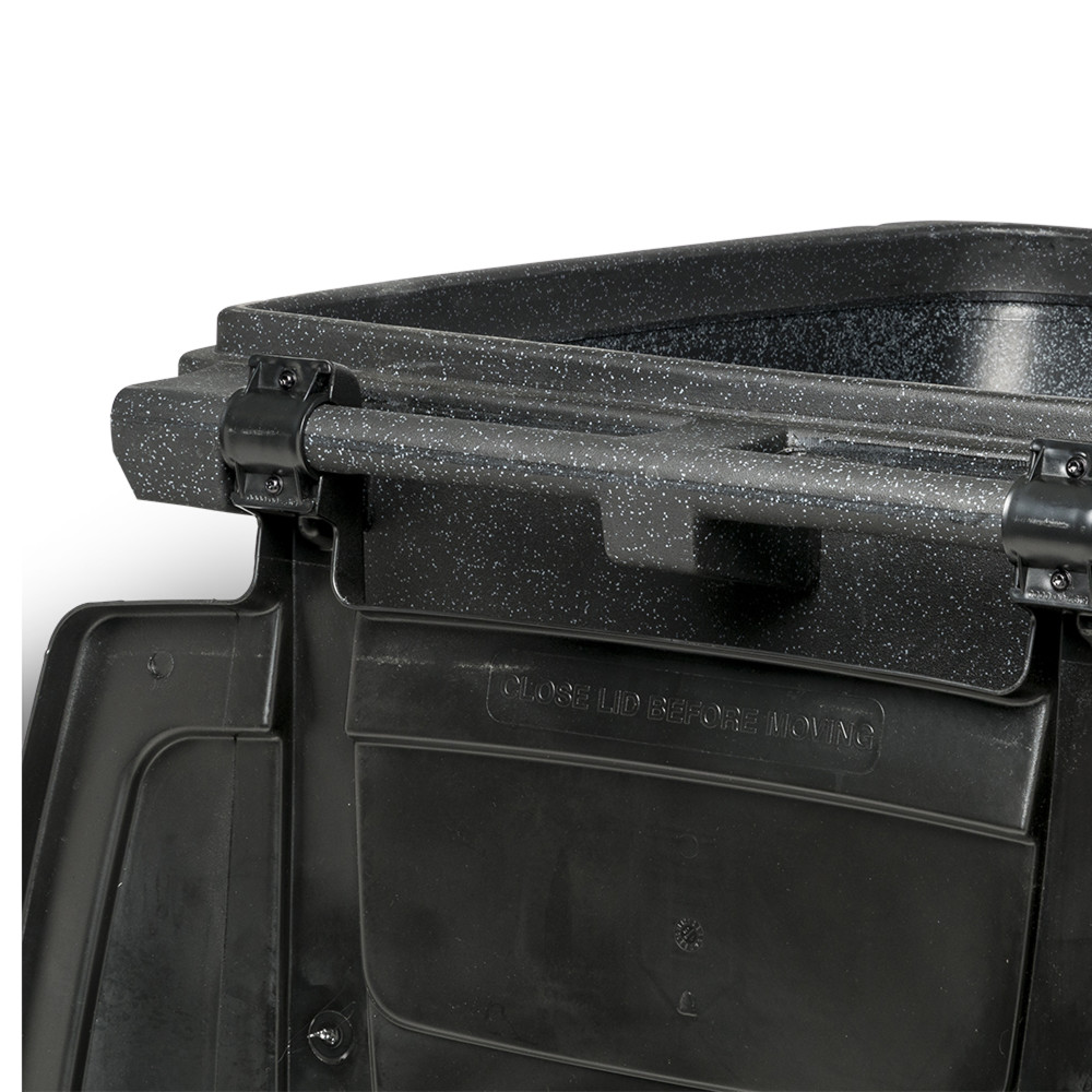 Toter 96 Gallon Trash Can with Smooth Wheels and Lid ; - Image 7