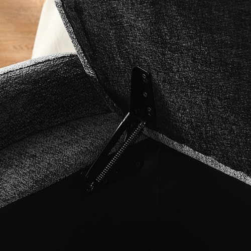 mikibama Teddy Bedroom Storage Benches End of Bed 38.9 Faux Fur Ottoman Bench with Storage Sherpa Pattern Fabric Window Entryway Bench Ottomans with Golden Metal Legs - Image 6