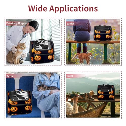 Halloween Pet Carrier Airline Approved Pet Carrier Bag Dog Carrier for Small Medium Cats Dogs Puppies Kitten - Image 75
