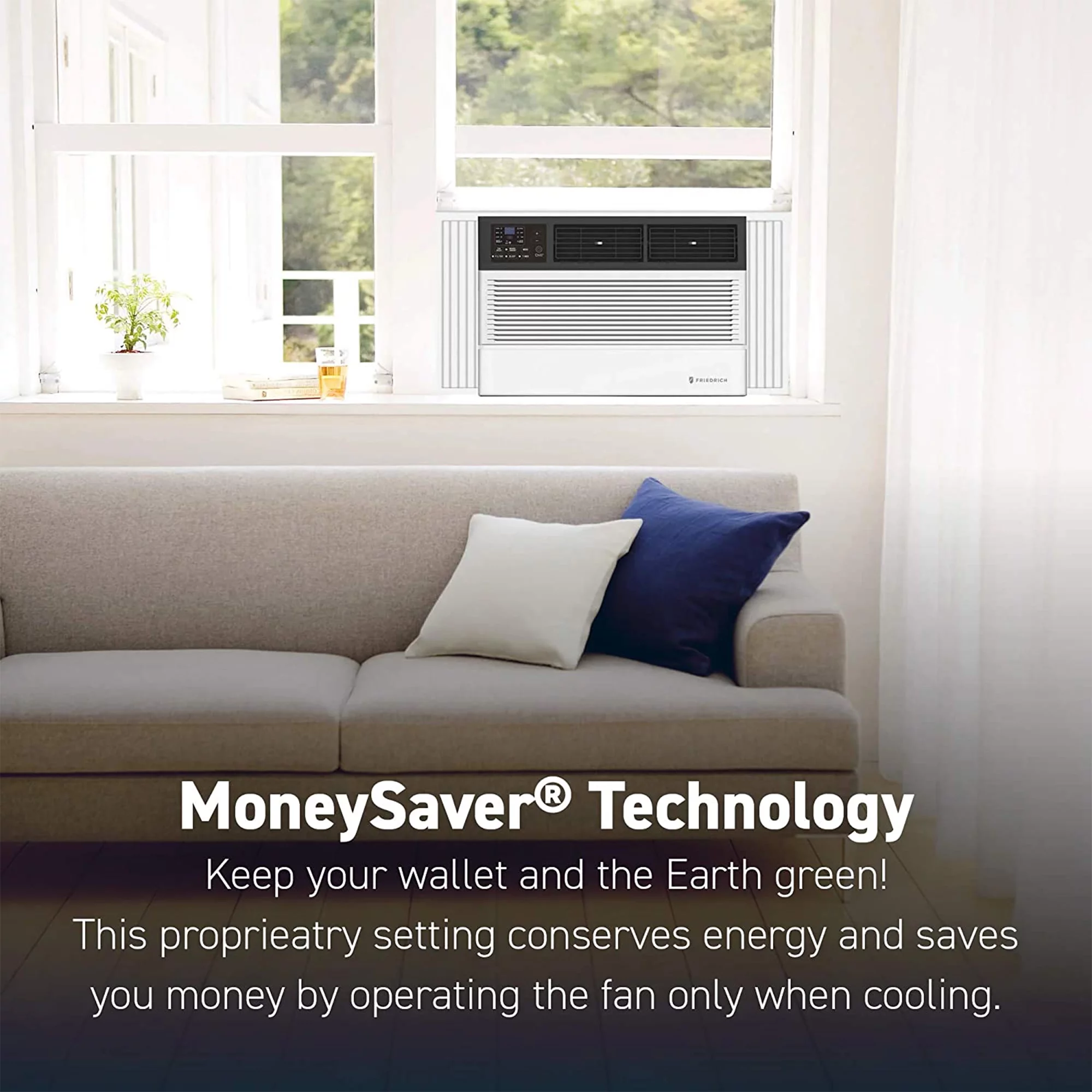 Friedrich Chill Premier Wi-Fi Controlled Air Conditioner Window Unit, White - Image 9