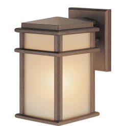 Feiss OL3400CB Mission Lodge Corinthian Bronze 1-Light Wall Lantern