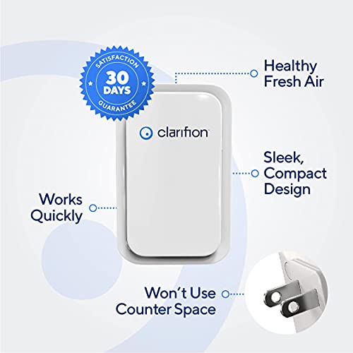 Clarifion – Negative Ion Generator with Highest Output (10 Pack) Filterless Mobile Ionizer & Travel Air Purifier, Plug in, Eliminates: Pollutants, Allergens, Germs, Smoke, Bacteria, Pet Dander & More - Image 2
