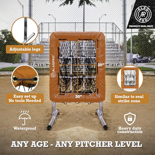 ALAGPRO? The Original 9 Hole Pitching Net with Strike Zone Pocket | Pitching Target for Baseball & Softball Pitchers - Image 28