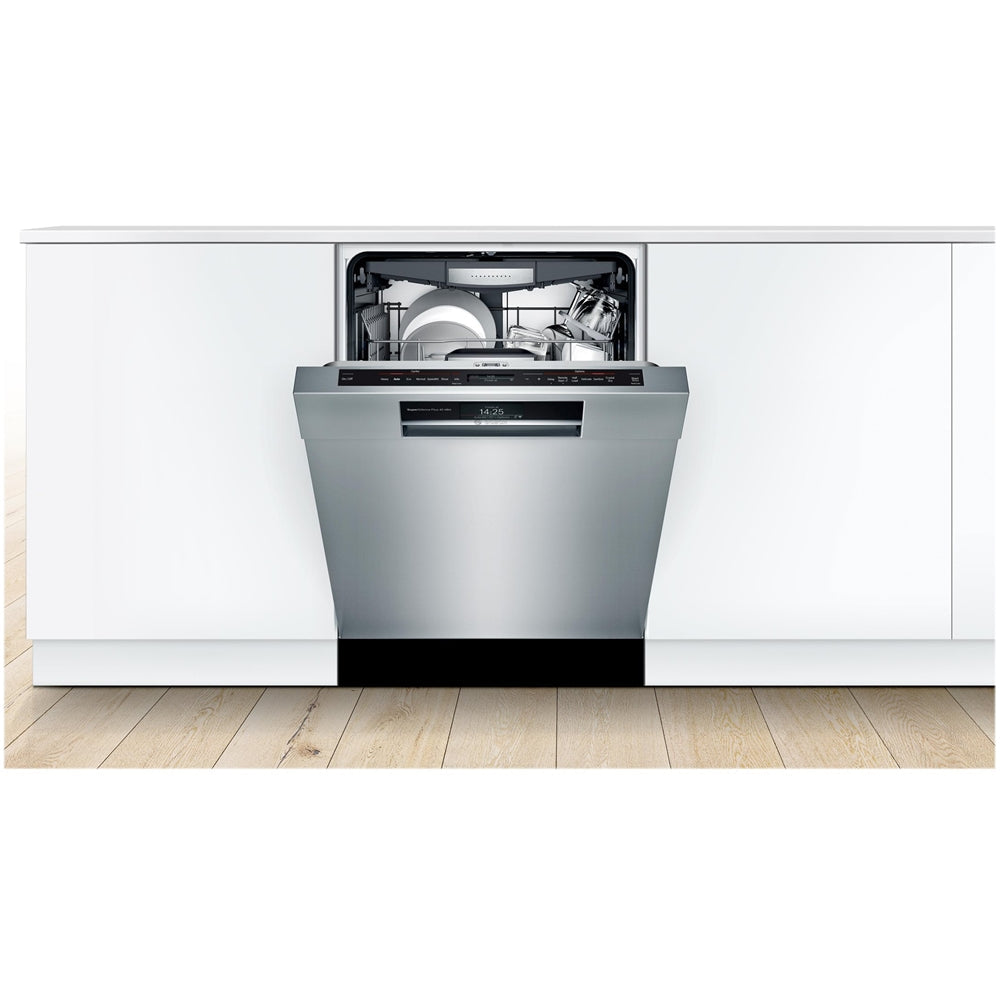 Bosch – 800 Series 24 Top Control Built-In Dishwasher with CrystalDry, Stainless Steel Tub, 3rd Rack, 42 dBa – Stainless steel - Image 4