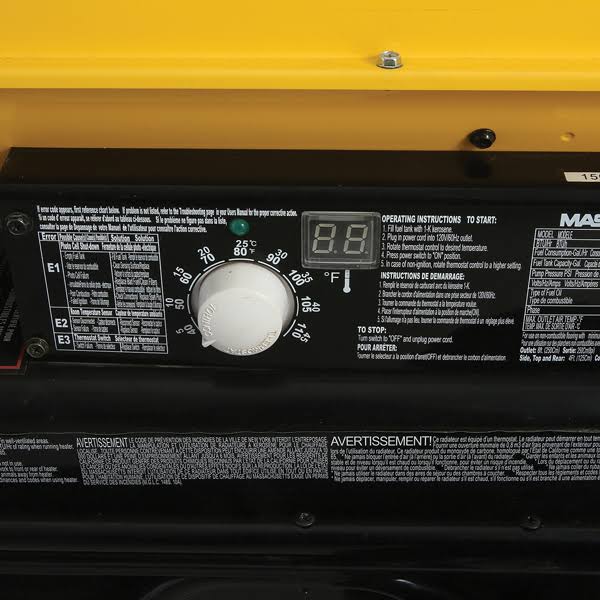 Master 140,000 BTU Kerosene/Diesel Forced Air Heater, MH-140T-KFA - Image 3