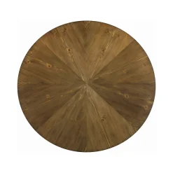 Alternative view of Churchill Round Coffee Table Dark Brown and Black