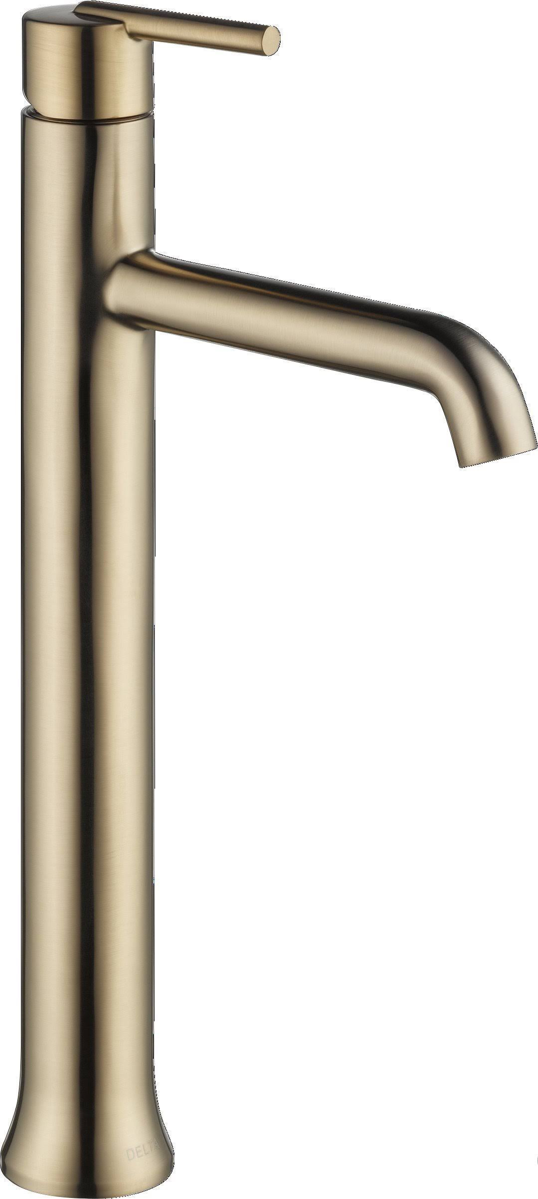 Delta 759-CZ-DST Trinsic Single Handle Vessel Bathroom Faucet Champagne Bronze