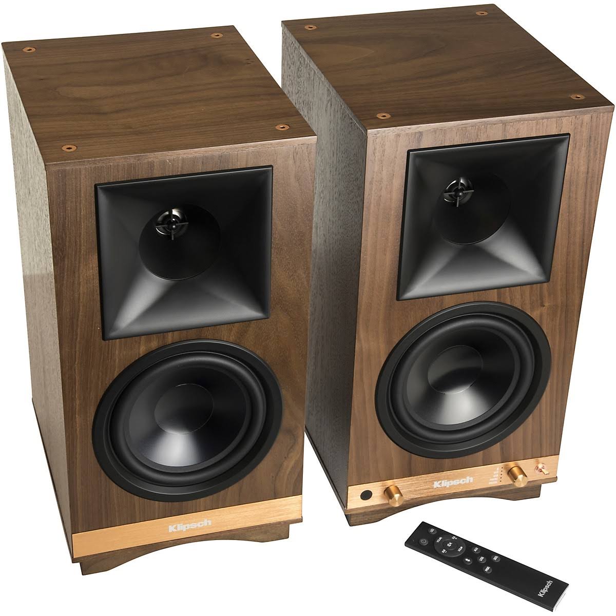 Klipsch The Sixes 2-way Table-top Heritage Wireless Series Speakers – 200W RMS – Pair – Wireless – Walnut - Image 4