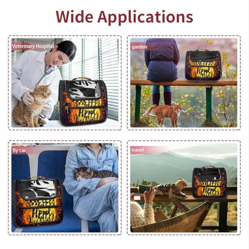 Halloween Pet Carrier Airline Approved Pet Carrier Bag Dog Carrier for Small Medium Cats Dogs Puppies Kitten - Image 94