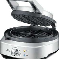 Alternative view of Breville BWM520XL No-Mess Waffle Maker, Brushed Stainless Steel