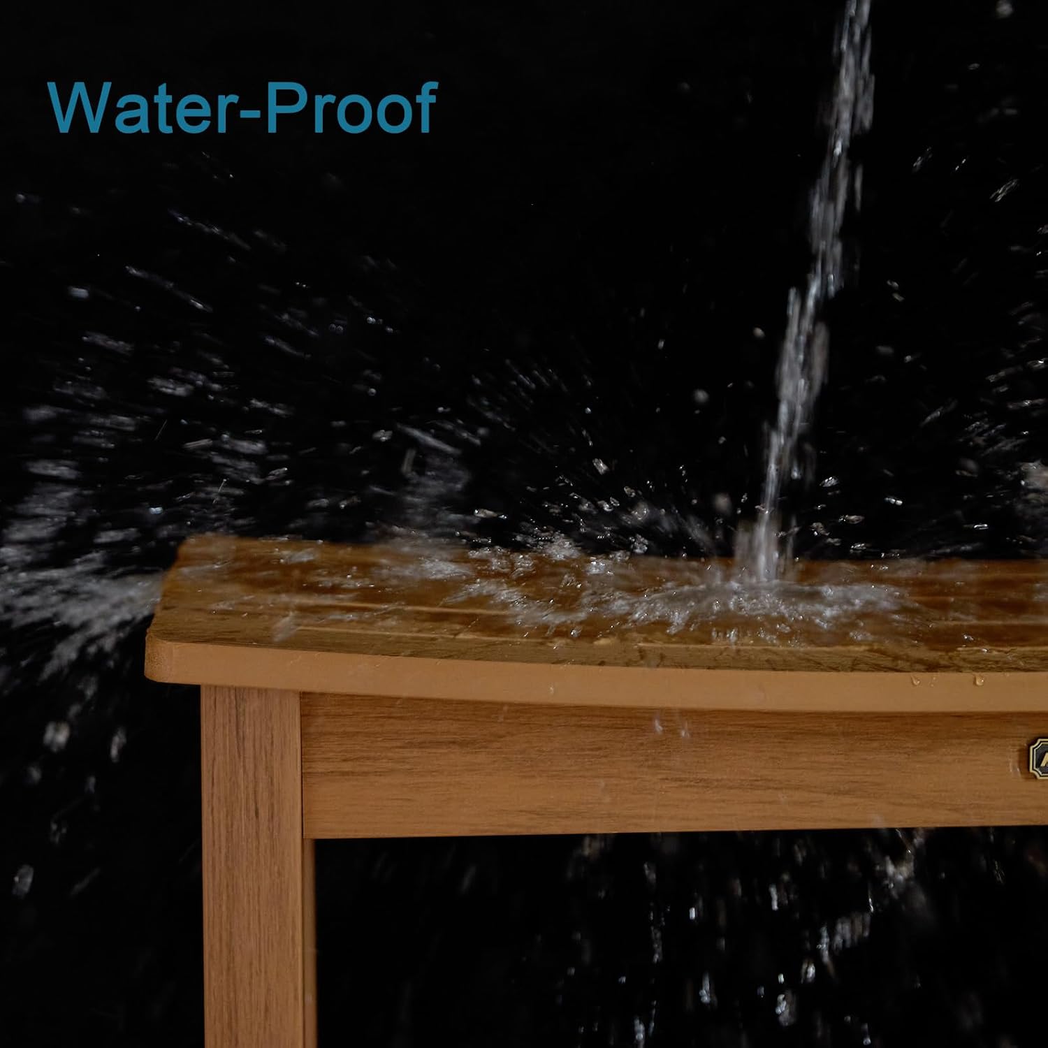 HDPS Shower Bench Seat, Poly Lumber Bathroom Stool for Inside Shower Waterproof, Foot Rest Stool for Shaving Legs with Adjustable Feet, Plastic Spa Bath Chair Seat for Bathroom, Non-Slip, Brown - Image 16