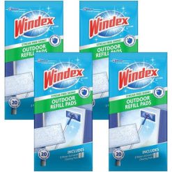 Windex All-in-One Window Cleaner Pads Refill – 2 ct – 4 Pk