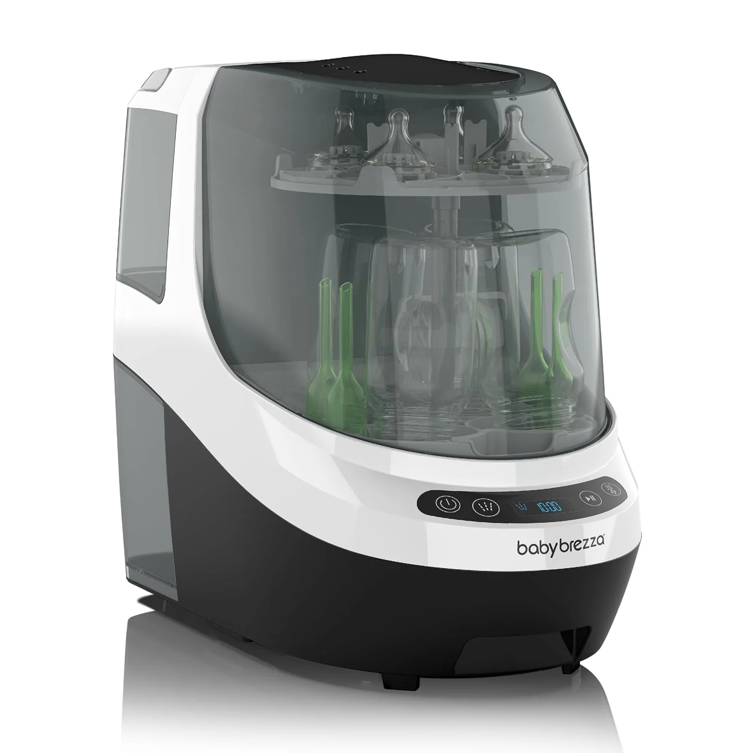 Baby Bottle Washer Pro – Baby Bottle Washer, Sterilizer + Dryer – All in One Machine Cleans Bottles, Pump Parts, & Sippy Cups – Replaces Hand Washing, Bottle Brushes and Drying Racks-Brezza