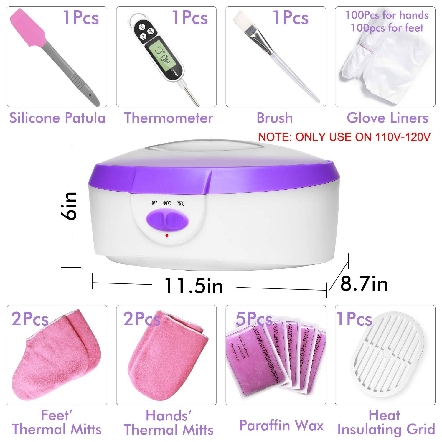 Paraffin Wax Machine for Hand and Feet – Paraffin Wax Bath BTArtbox Paraffin - Image 2