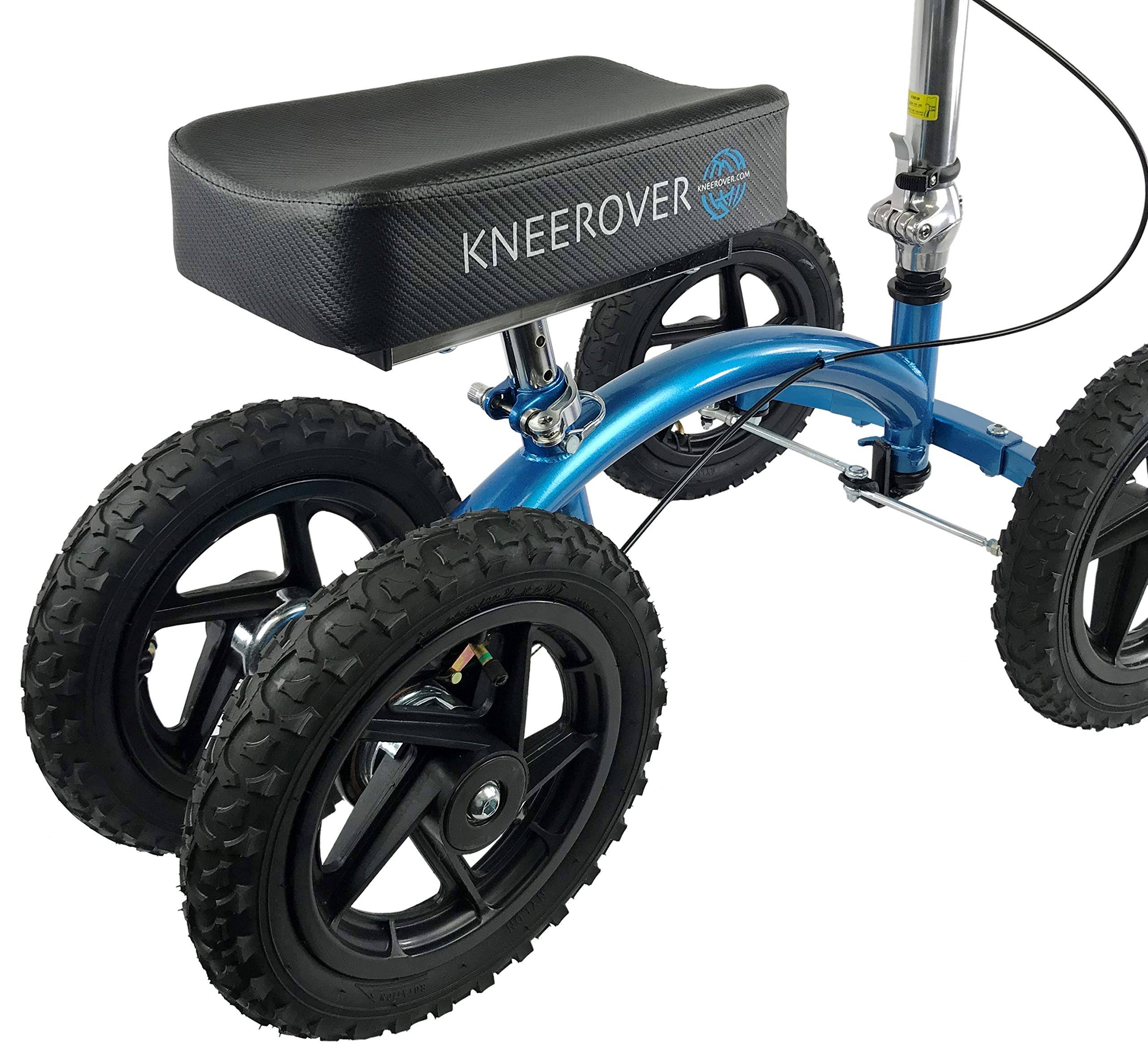 New KneeRover Quad All Terrain Knee Walker in Metallic Blue - Image 4