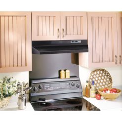 Alternative view of Broan F404223 42 inch Black Convertible Under Cabinet Range Hood
