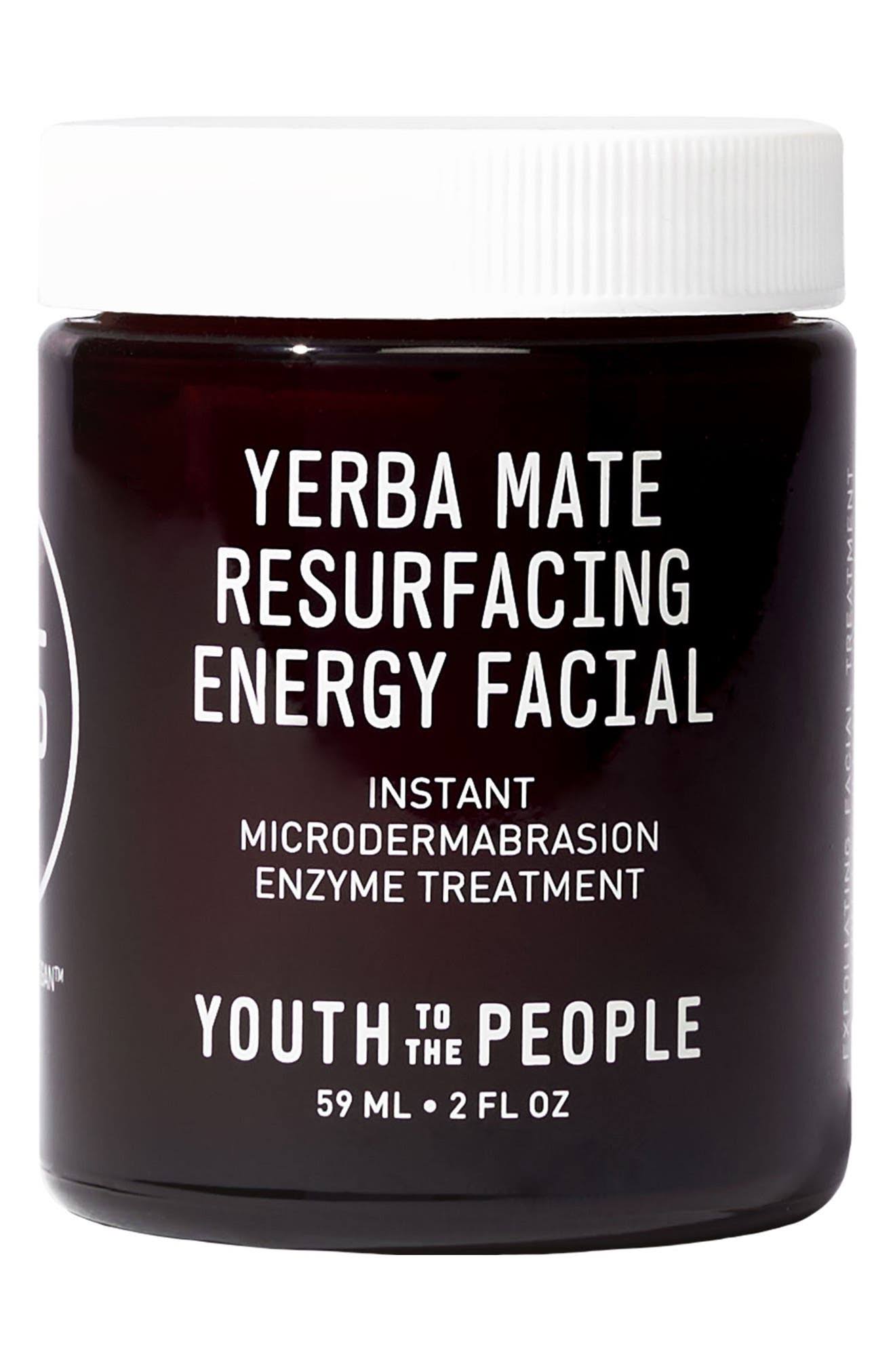 Youth to The People Yerba Mate Resurfacing u0026 Exfoliating Energy Facial with Enzymes – 59 ml
