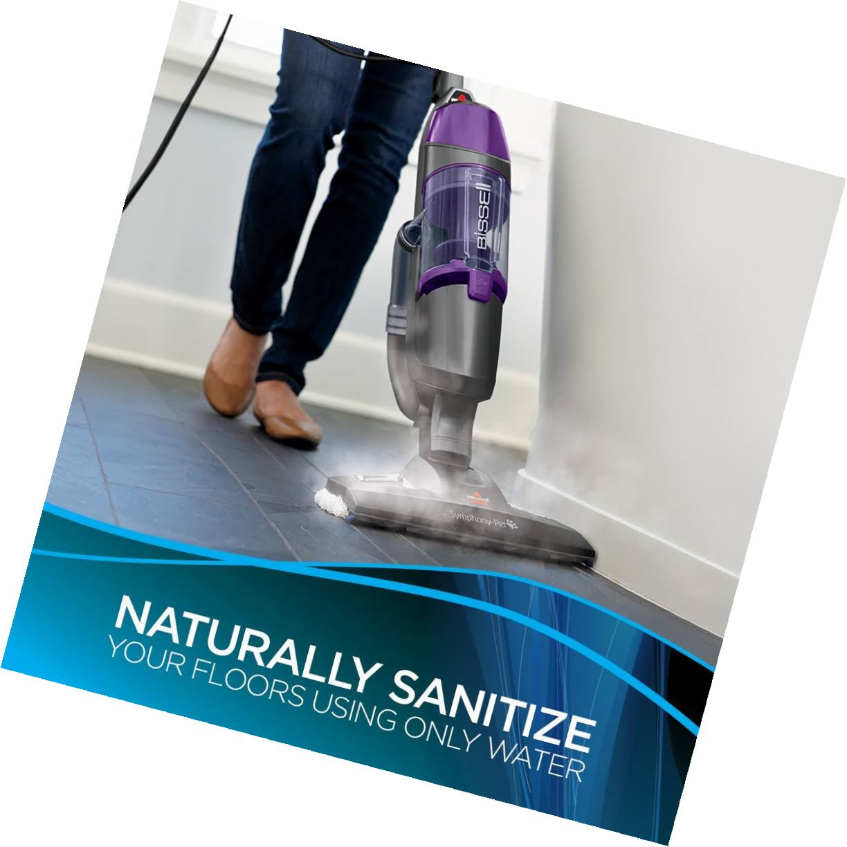 Bissell Symphony Pet 1543A All-in-One Steam Mop Vacuum - Image 4