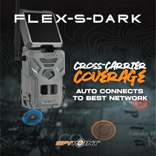 SPYPOINT Flex-S-Dark Solar Cellular Trail Camera ?C Built-in Solar Panel, 40MP Photos, 1080p Videos + Sound, No-Glow Game Camera, Night Vision, Motion Activated Trail Cam - Image 9
