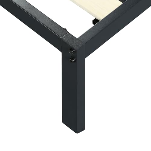 PrimaSleep 18 Inch Tall Heavy Duty Steel Slat Bed Frame/Anti-Slip Support/Easy Assembly Mattress Foundation/No Noise/No Box Spring Needed/Full/Black - Image 16
